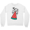 summer alien invasion bright color Crewneck Sweatshirt