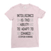 adapt or die encoded Ladies Fitted T-Shirt