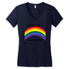 love is a rainbow Women's V-Neck T-Shirt
