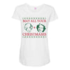 golden christmas Maternity Scoop Neck T-shirt