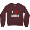 i heart rajesh Crewneck Sweatshirt