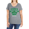 never underesmate irish queen Ladies Curvy T-Shirt