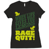 rage quit Ladies Fitted T-Shirt