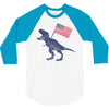 Patriotic T-Rex 3/4 Sleeve Shirt