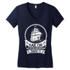 Sailor Life Is Adventure Dare It Women's V-Neck T-Shirt
