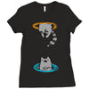 portal cat Ladies Fitted T-Shirt
