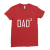 dad of 3 Ladies Fitted T-Shirt