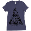 illuminati pizza Ladies Fitted T-Shirt