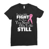the lord will fight for you, you need only to be still Ladies Fitted T-Shirt