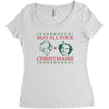 golden christmas Women's Triblend Scoop T-shirt