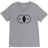 music elitism venn diagram musician indie snob rock geek shirt t shirt V-Neck Tee
