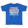 Uterine Cancer Awareness I Wear Peach For Some Special To Me Toddler T-shirt
