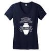 choose cremation Women's V-Neck T-Shirt