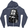 rocket cats Zipper Hoodie