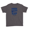 official t shirt mens you me at six sinners never sleep big all sizes Youth Tee