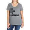 Be Kind To Animals Ladies Curvy T-Shirt
