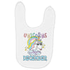 unicorns are born in december cute unicorn Baby Bibs