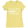 dad to be loading please wait Ladies Fitted T-Shirt