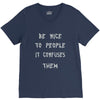 be nice to people girls V-Neck Tee