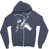 snowboarder freestyle piste snowboarden sport Zipper Hoodie