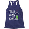 Made With Lots Of Love And a Little Science Racerback Tank