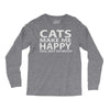 cats make me happy you, not so much Long Sleeve Shirts