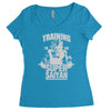 training to go super saiyan Women's Triblend Scoop T-shirt