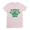 never underesmate irish queen Ladies Fitted T-Shirt