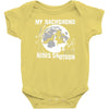 my dachshund rides shotgun Baby Bodysuit