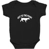 get to the point Baby Bodysuit