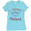 l homme parfait est motard Ladies Fitted T-Shirt