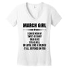 Super March Girl Women's V-Neck T-Shirt