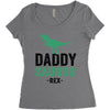Daddysaurus Women's Triblend Scoop T-shirt