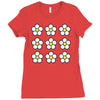 small daisies floral Ladies Fitted T-Shirt