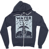 water is sacred no pipelines Zipper Hoodie