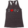 i love house music Racerback Tank