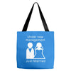 under new management   just married Tote Bags