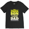 proud son dad V-Neck Tee
