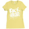 rock music r4 Ladies Fitted T-Shirt