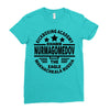khabib nurmagomedov black logo Ladies Fitted T-Shirt