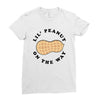 Little Peanut on the Way Ladies Fitted T-Shirt