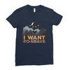 I Want To Leave Ladies Fitted T-Shirt