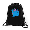 b is for blood sugar Drawstring Bags