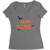 happy halloween . Women's Triblend Scoop T-shirt