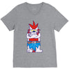 wild aztec monster V-Neck Tee