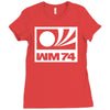 wm 74retro deutschland Ladies Fitted T-Shirt