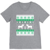 reindeer christmas ugly sweater V-Neck Tee