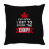 frisk cop leo police wife Throw Pillow