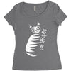 cat stripes Women's Triblend Scoop T-shirt