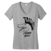 i wanna rock! Women's V-Neck T-Shirt
